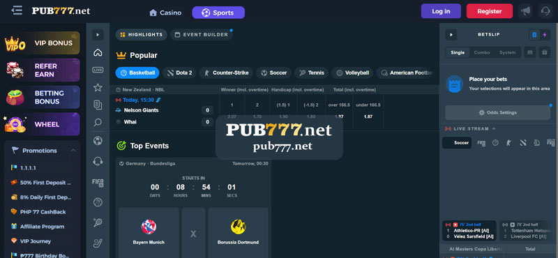 777PUB Sports Your best sports betting platform!